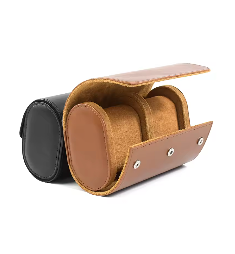 Leather watch storage