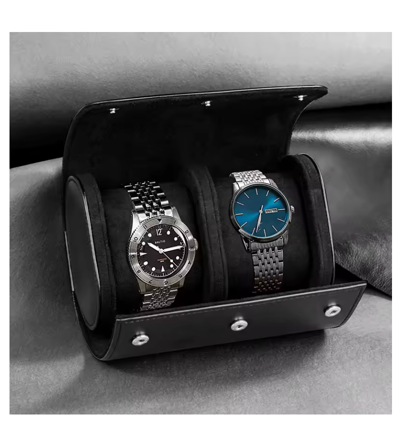 Leather watch storage