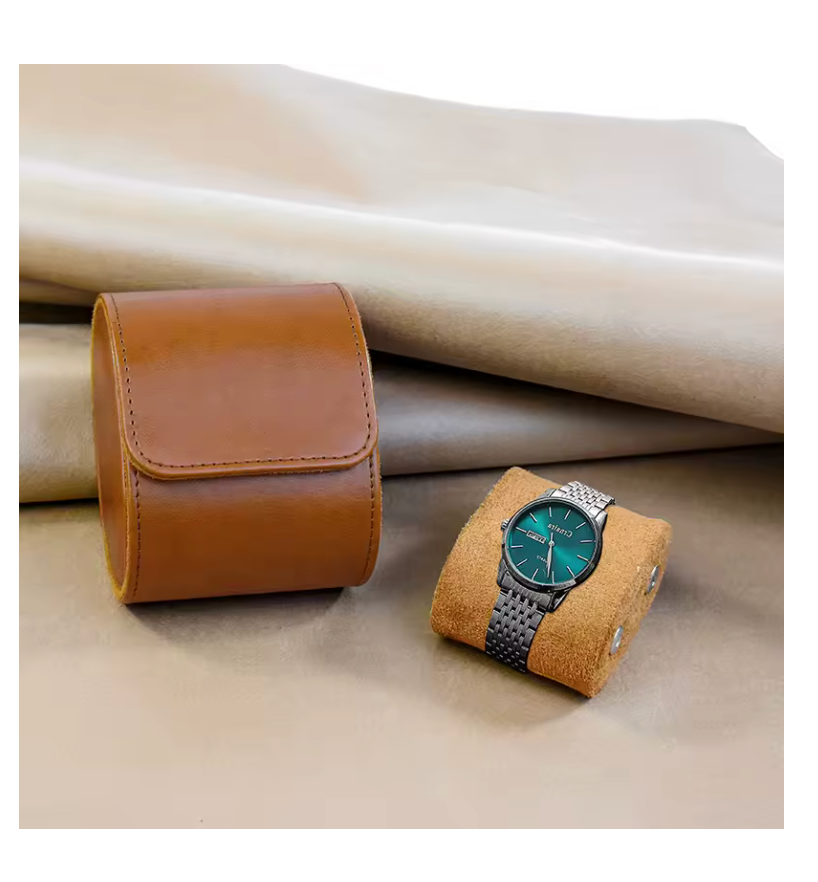 Leather watch storage