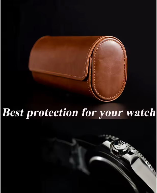 Leather watch storage